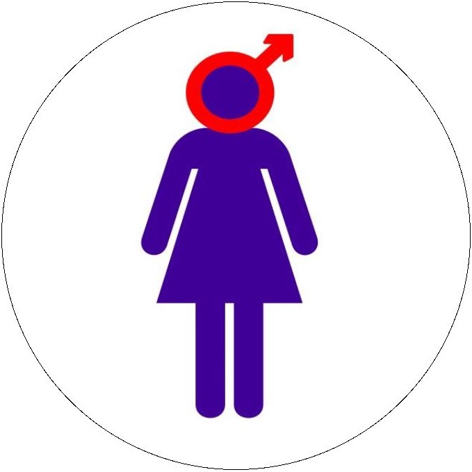 Gender Person Sign Pinback Button and Stickers