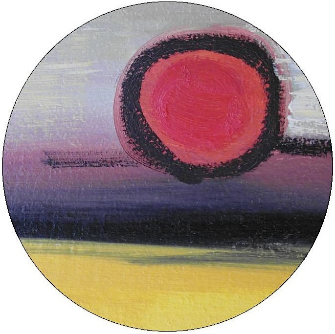 Abstract Global Warming Pinback Button and Stickers