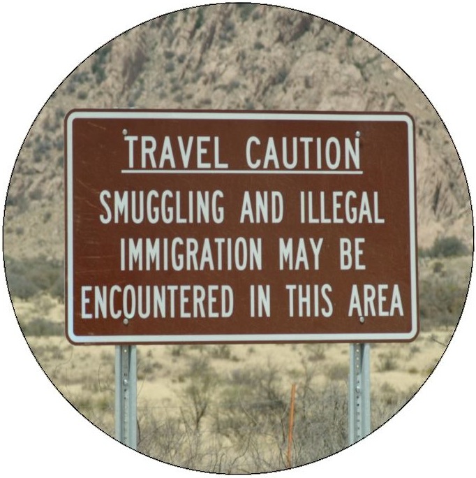Illegal Immigration Pinback Buttons and Stickers