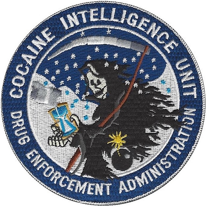 Cocaine Intelligence Unit Pinback Button and Stickers