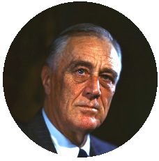 Franklin Roosevelt Pinback Button