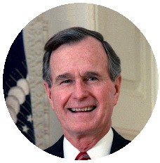 George H. Bush Pinback Button