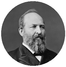 James A. Garfield Pinback Button