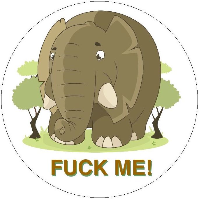 Fuck Me Pinback Button and Stickers