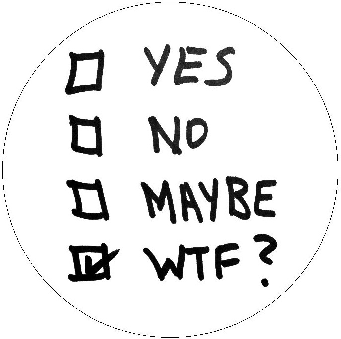 WTF Pinback Button and Stickers
