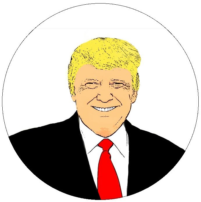 Donald J. Trump Pinback Button and Stickers