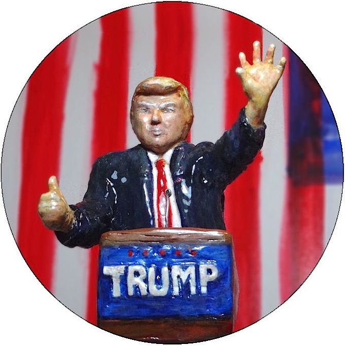 Donald J. Trump Pinback Button and Stickers