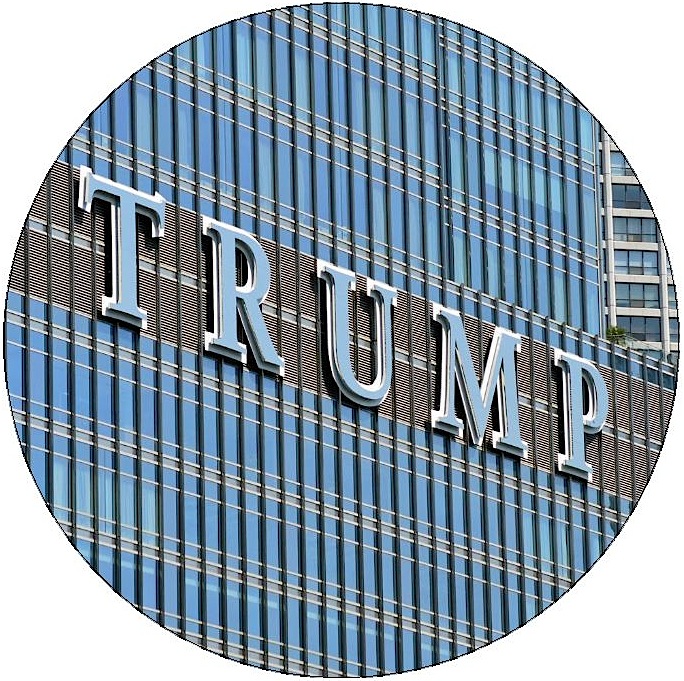 Trump Tower Pinback Button and Stickers